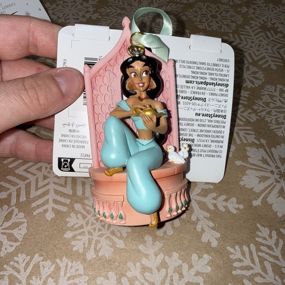 Disney Other - Disney Jasmine Seated Princess Sketchbook Holiday Ornament Aladdin NEW